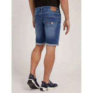Guess Men's Smart Eco Sony Denim Shorts Med Blue Size 30